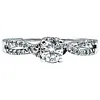 Sparkling Diamond "Twist" Engagement Ring
