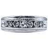 Classic Diamond & Solid White Gold Band