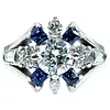 Exceptional Brilliant Diamond & Sapphire Ring
