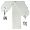 Stylish Diamond Pave & White Gold Earrings