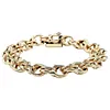 Beautiful 14K Gold Double Ring Charm Bracelet