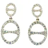 Stylish Diamond & 14K Gold Dangle Earrings