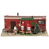 Christmas Shanty diorama made from box car