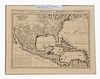 CHATELAIN MAP OF NORTH AMERICA & CARIBBEAN, C 1720