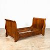 19TH C. LOUIS PHILIPPE WALNUT SLEIGH DAYBED
