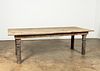 LARGE SCALE RUSTIC PINE FARM TABLE