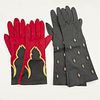 Yves Saint Lauren Leather Gloves