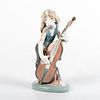 Dog Playing Bass Fiddle 1001154 - Lladro Porcelain Figurine