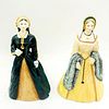 2pc Coalport Figurines, Katheryn Howard and Anne Boleyn
