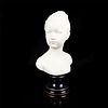 Limoges Tharaud Bisque Porcelain Bust, Young Girl