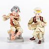 A Pair of Mocco Japan Porcelain Figurines, Musical Boys