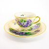 T And V Limoges W. Wilson French Porcelain Tea Trio