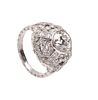 Ring made in platinum with a central diamond of 1.90 cts