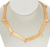 Chevalier necklace in 18k yellow gold, 1940s.