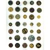 2 CARDS OF ASSORTED DIV 1 METAL PLANT LIFE BUTTONS