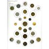 CARD OF ASSORTED DIV 1 FRENCH TIGHT PLANT LIFE BUTTONS