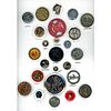 CARD OF DIV 1 & 3 ASSORTED MATERIAL FIGURE/HEAD BUTTONS