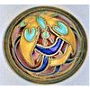 ONE DIVISION ONE CHINESE CLOISONNE DOMED BUTTON