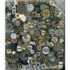 A LARGE BAG LOT OF ASSORTED METAL BUTTONS