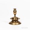 Large Early Brass Candlestick