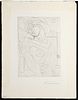 PABLO PICASSO (1881-1973) PENCIL SIGNED ETCHING, 1934