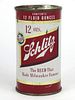 1954 Schlitz Beer (Milwaukee) 12oz Flat Top Can 129-29v