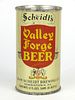1939 Scheidt's Valley Forge Beer 12oz Flat Top Can Lilek-834