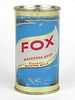 1955 Fox De Luxe Waukesha Beer 12oz Flat Top Can 65-23