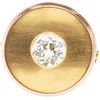 PRENDEDOR CON DIAMANTE EN ORO AMARILLO DE 10K con un diamante corte antiguo~2.30 ct Claridad: SI1-SI2 Color: N-O | BROOCH WITH DIAMOND IN 10K YELLOW G