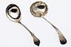 Two Sterling Silver Punch Ladles