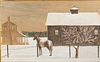 Paul Stone, Spring Snow, Watercolor