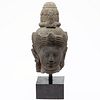 South East Asian Carved Stone Head