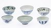 Group of 6 South-East Asian Ceramic Bowls