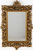 Large Baroque Style Giltwood Mirror