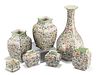 A COLLECTION OF ROYAL DOULTON PERSIAN PATTERN POTTERY, comprising two pairs