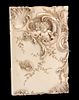A ROCOCO REVIVAL IVORY AIDE DE MEMOIRE, CIRCA 1870, rectangular, carved wit