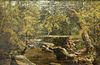 ROBERT BOYES, THE OLD WOOD BRIDGE, signed and dated 1886 lower right, oil o