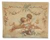 FRENCH SCHOOL (19TH CENTURY), STUDY OF TWO CHERUBS, oil on fabric, unframed