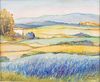 Michel Jamart, Landscape with Lavender, O/C