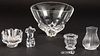 5 Pieces of Crystal Including Steuben & Baccarat