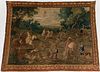 French Aubusson Tapestry of a Hunt Scene, 18th C