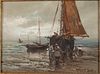 Arthur Vidal Diehl, Dutch Fishing Boats, O/C