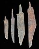 4 Viking Iron Knife Blades