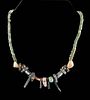 Tairona Greenstone, Obsidian, & Shell Necklace
