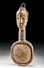 Mid 20th C. African Igbo Wooden Chalk Spoon