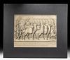 18th C. Jerome Vallet Engraving - Classical Scenes