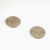 A Pair of Walking Liberty Coins, 1942