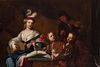 Northern Italian school; circa 1700. 
"Musical evening". 
Oil on canvas. Relined.