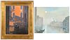 Haggart, Two Works of Venice, Oil on Canvas