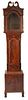 Federal Mahogany Tall Clock Caseonly having rope turned columns, banded inlay and paw feetheight 97 inches, depth 96 inches